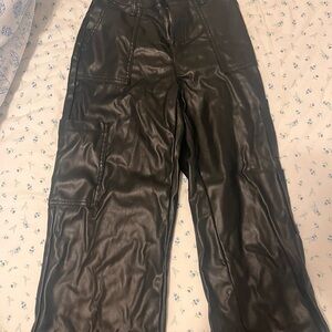 No Boundaries Black Faux Leather Pants
